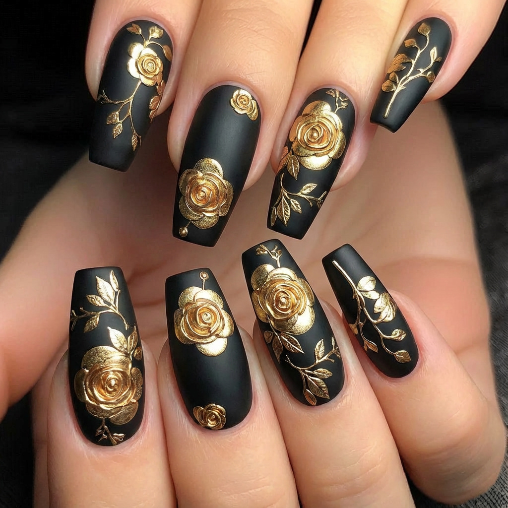 Nail Art Press On - Uñas postizas 3D para mujeres y
