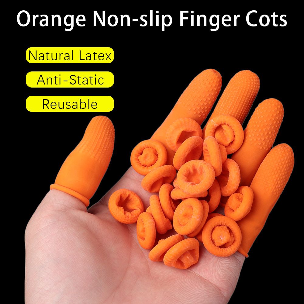 Nail Art Orange - 100 unidades de guantes de goma