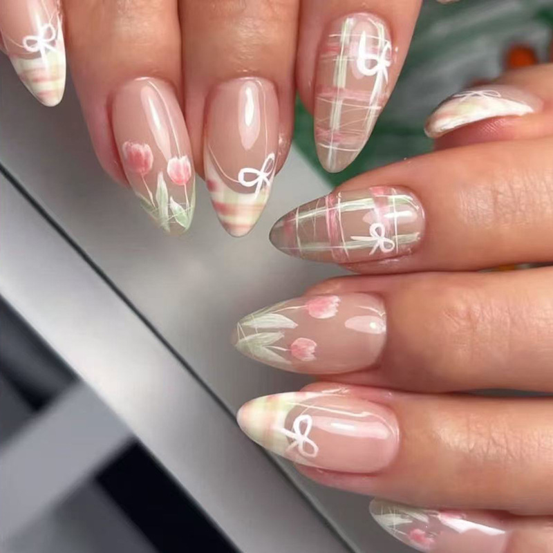 24 Uds. Conjuntos de uñas post - Nail Art Valentines Day reseña y precio