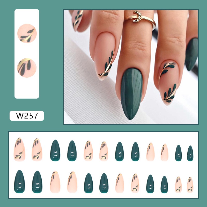 24 unid/set de uñas postizas d - Nail Art Pink reseña y precio
