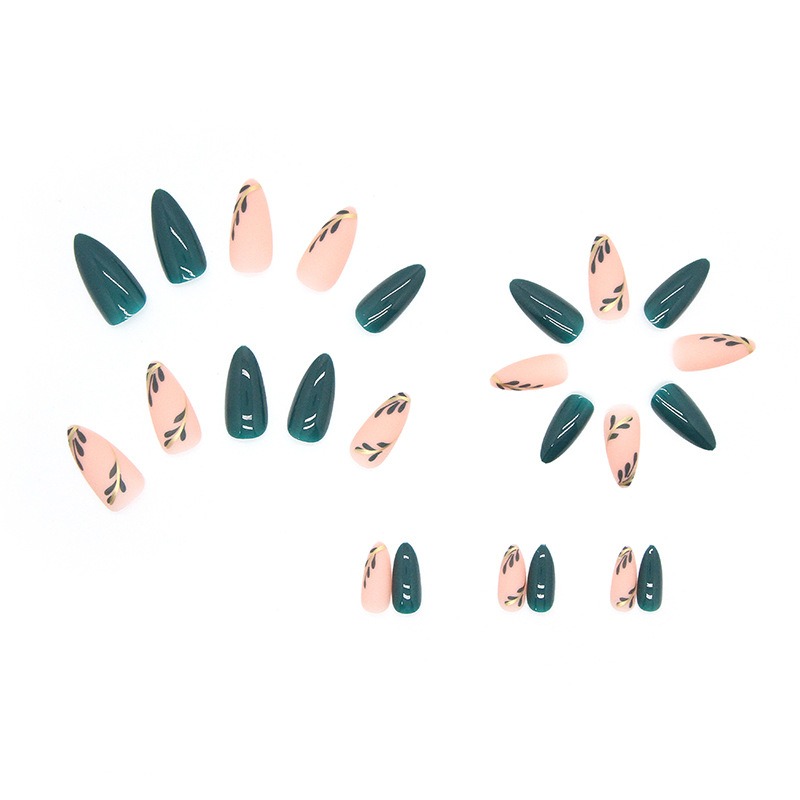 24 unid/set de uñas postizas d - Nail Art Pink reseña y precio