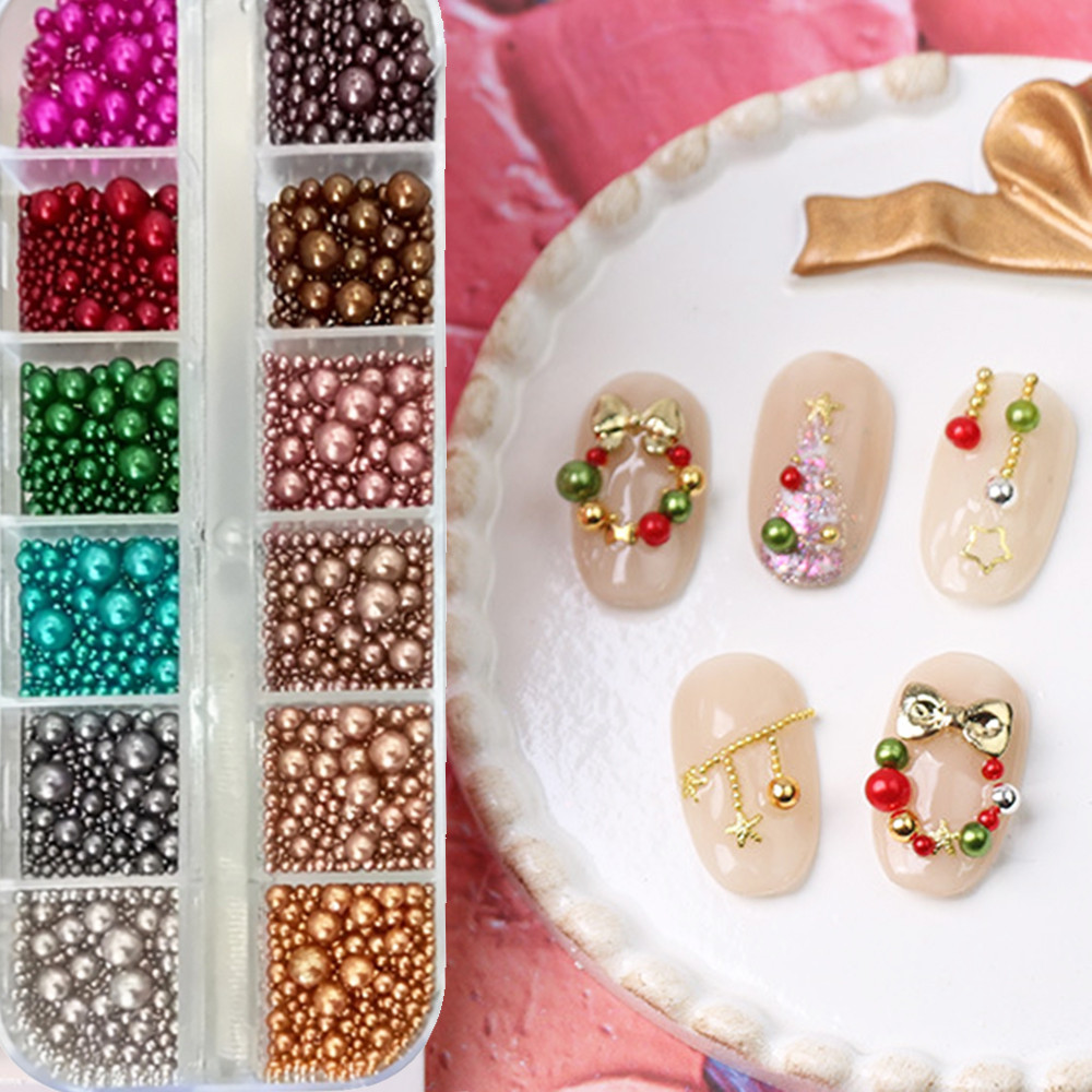 12 colores, mezcla de tamaños, - Nail Art Valentines Day reseña y precio