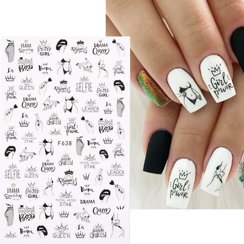 2 uds. De pegatinas 3D para de - Nail Art Valentines Day reseña y precio