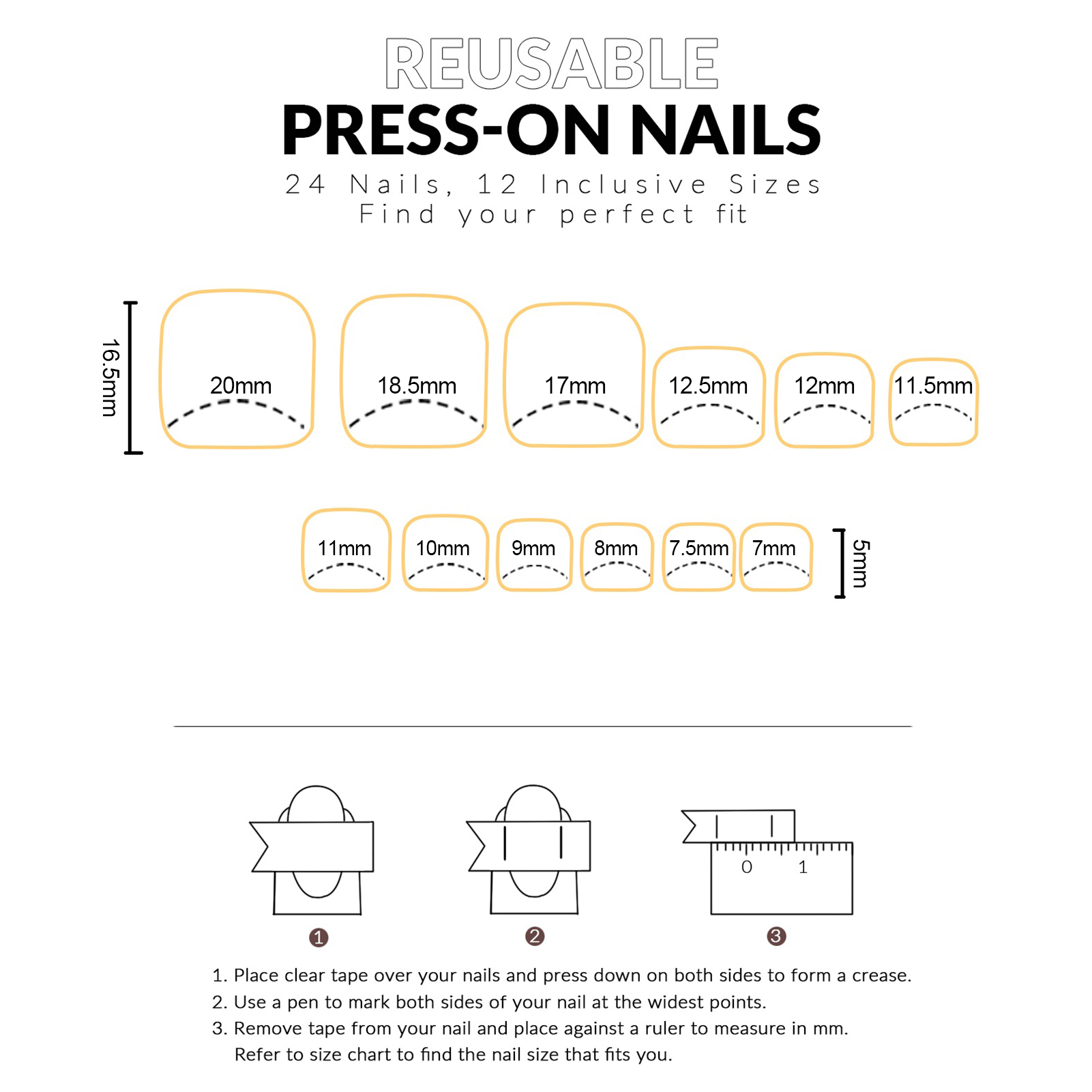 Uñas Postizas Decorativas con  - Nail Art Press On reseña y precio