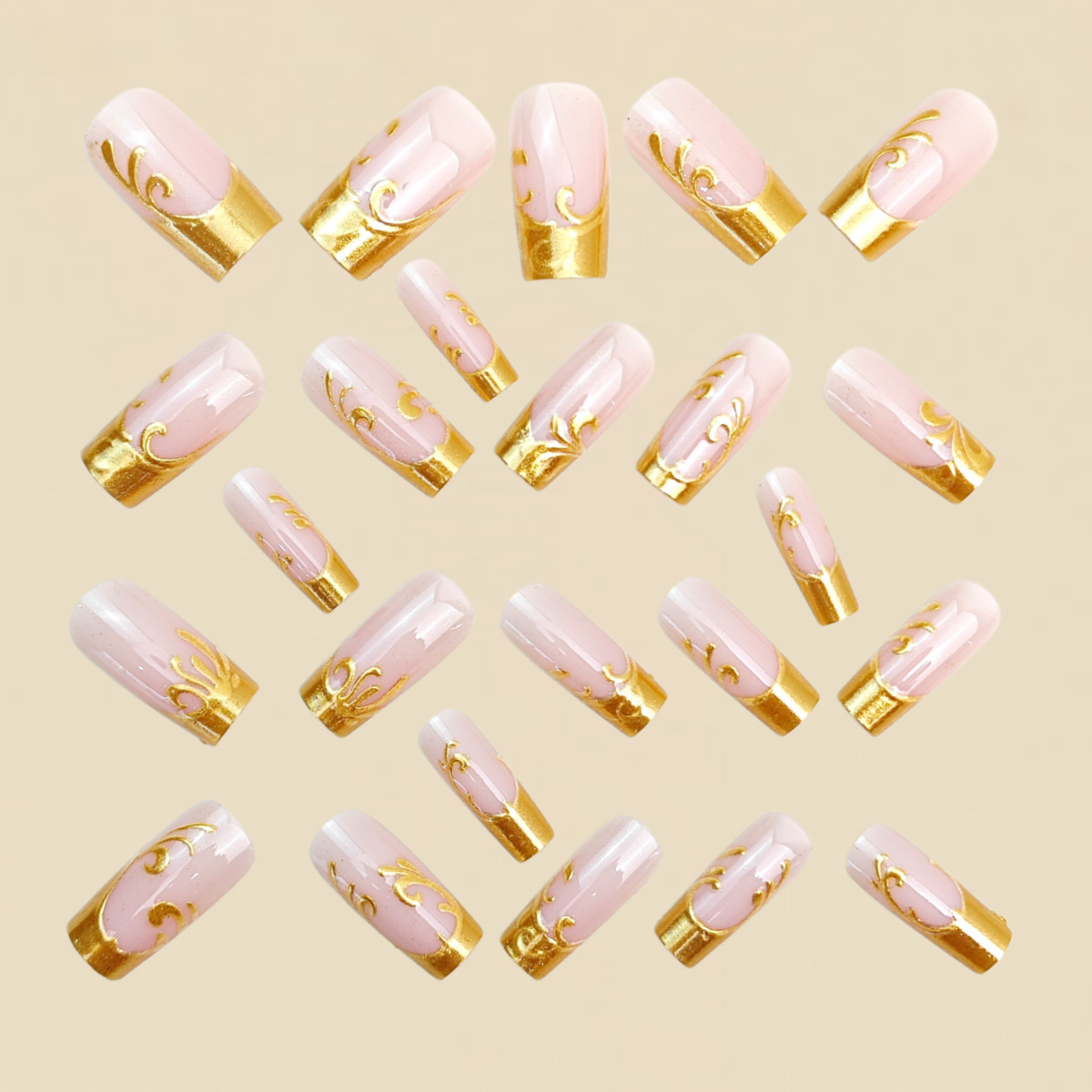 Uñas Postizas Medianas y Larga - Nail Art Press On reseña y precio