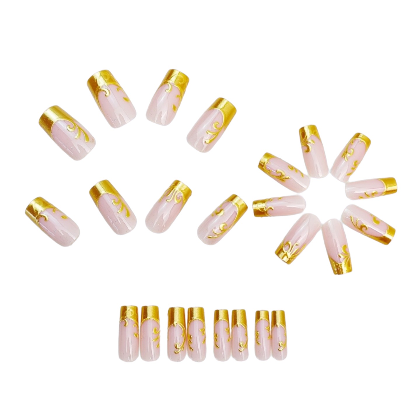 Uñas Postizas Medianas y Larga - Nail Art Press On reseña y precio